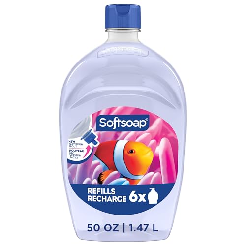 Softsoap Aquarium Liquid Hand Soap Refill 50 Fl Oz | Moisturizing, Paraben-Free