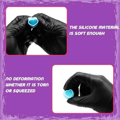 Tattoo Ink Caps Silicone Tattoo Cups Pink 200 Pcs with Base for Tattoo, Ink Caps for Tattooing Microblading Tattoo Supplies