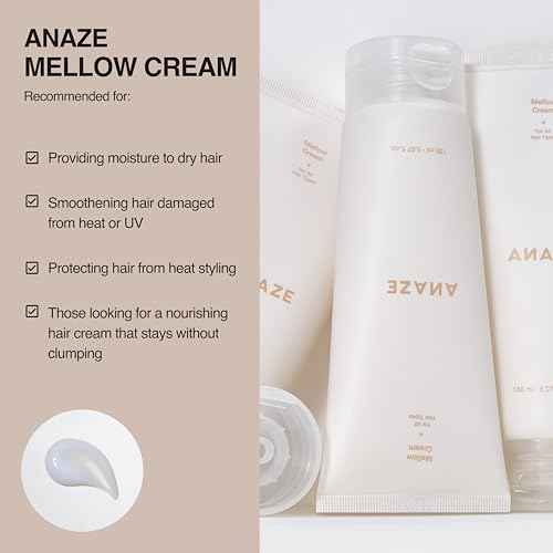 Mellow Cream Hair Treatment 150 ml ? Leave-In Conditioner for Deep Moisture & Damage Repair, Instant Results on Dry, Frizzy, and Color-Treated Hair