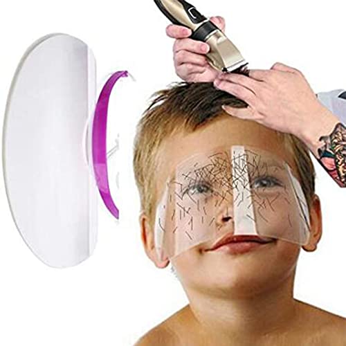 50Pcs Disposable Face Shield for Hair Cutting | Clear Plastic Bang Trimmer