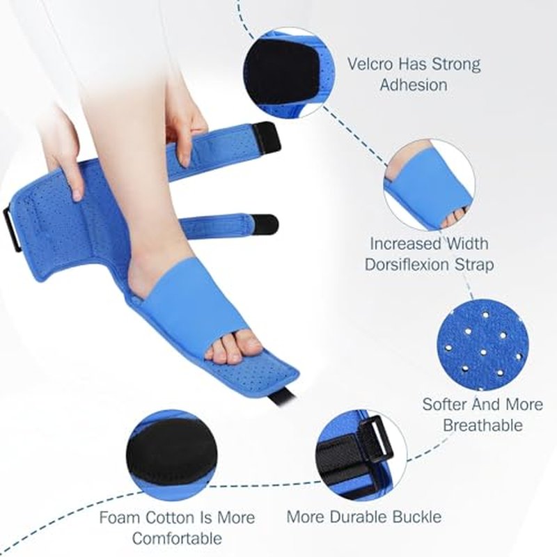 Plantar Fasciitis Night Splint with Adjustable Straps - Foot Pain Relief