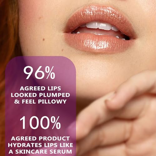 4PCS Fruit-Flavored Hydrating Lip Gloss Set,Moisturizing and Nourishing Keychain Lip Balm,Keychain Clear Glossy Lip Oil Kit,High-Shine Finish Makeup