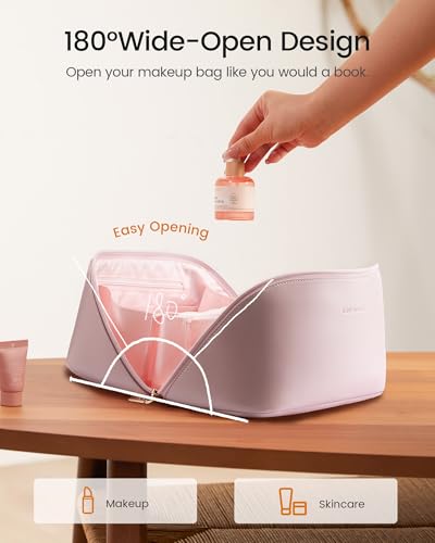 LOVEVOOK Travel Makeup Bag 2-Piece Set, Waterproof Cosmetic Organizer