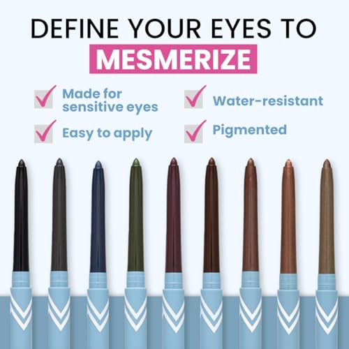 PrimeEyes Glide Eyeliner – Water-Resistant Brown Wood
