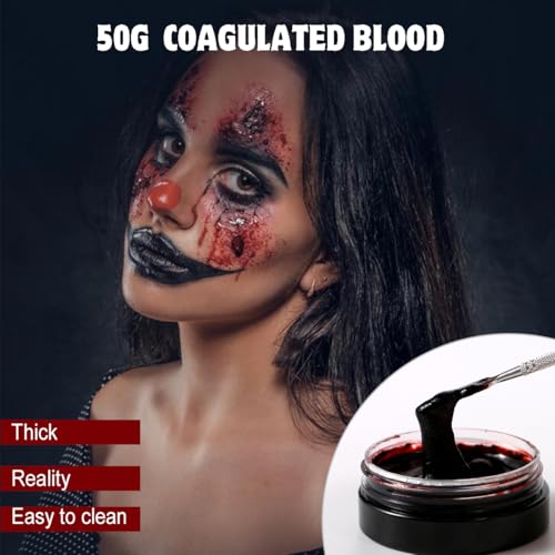 Bowitzki Professional SFX Makeup Kit ? Special Effects Makeup Kit with Fake Blood, Coagulated Blood, Liquid Latex, Bruise & Zombie Face Paint for Halloween, Cosplay, Horror FX, Theater