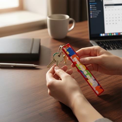 FIFA World Cup 2026 Embroidered Keychain with 3D Trophy