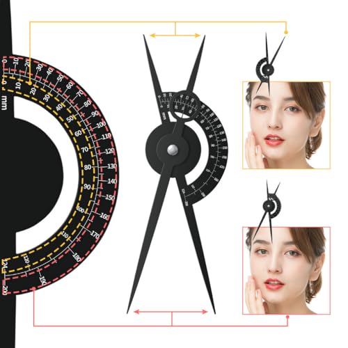 Golden Ratio Eyebrow Caliper - Double Scale Ruler for Makeup