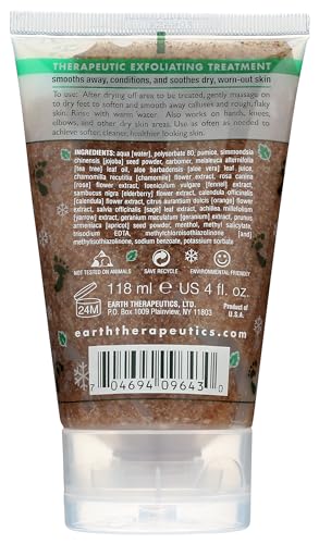 Earth Therapeutics Exfoliating Refreshing Foot Scrub - 4 oz (Pack of 4)
