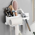 Wall Mounted Hair Dryer Holder Organizer Stainless Steel