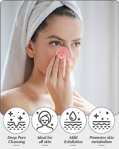 8-Piece Silicone Face Scrubber Set for Deep Pore Cleansing