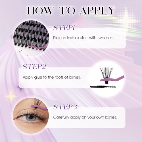Lash Clusters Kit DIY - 240 Pcs 30D/40D Eyelashes 12-16mm