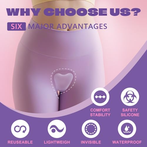 Seamless Camel Toe Concealer Pads - Reusable 8-Pack for Women