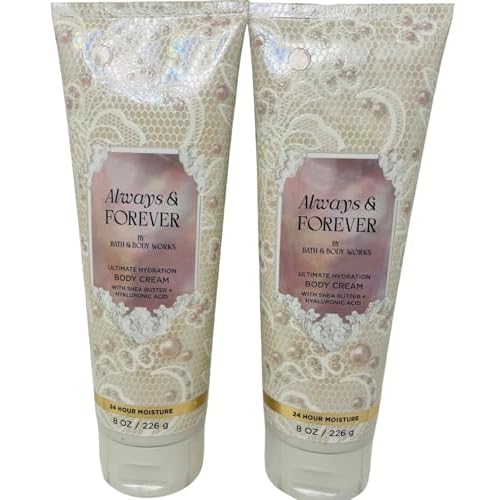 Bath & Body Works Women's Always and Forever Ultimate Hydration Body Cream 8 Ounces Pack of 2