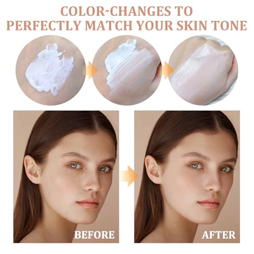 Color Changing Foundation Liquid Makeup Set with Brush & Sponge