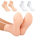 XL Silicone Moisturizing Socks for Dry Cracked Feet, 2 Pairs - Non-Slip