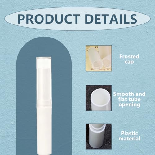 24Pcs Empty Lipstick Tubes 4ml Lip Balm Containers DIY