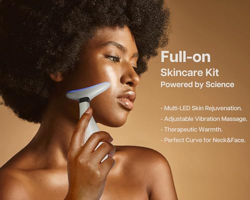 VRAIKO Lily Neck Face Massager with LED & Thermal Vibration