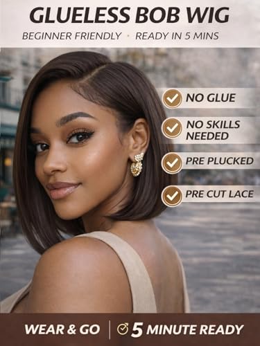 UNICE Bye Bye Slip Bob Wig 10" Glueless Human Hair Lace