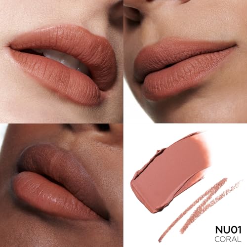 FOCALLURE Dual-Ended Lip Liner & Lipstick 2-in-1 - NU01 Coral