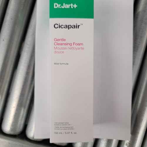 Dr.Jart+ Cicapair Gentle Foam Korean Face Wash Cleanser for Sensitive Skin with Centella Asiatica | Korean Skin Care, 5.07 Fl Oz