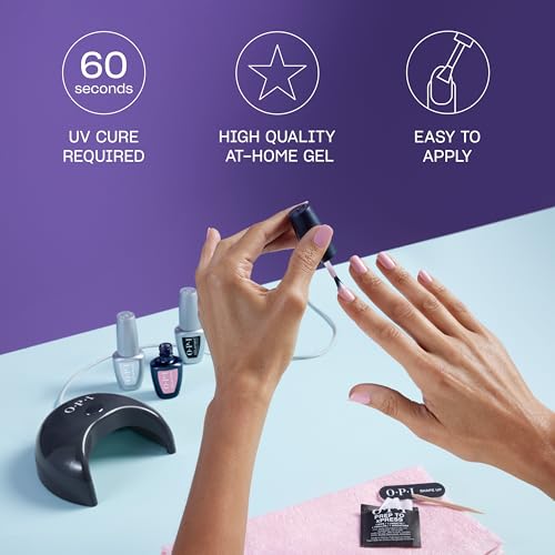 OPI GELement LED Gel Nail Polish Starter Kit with Curing Lamp & Supplies
