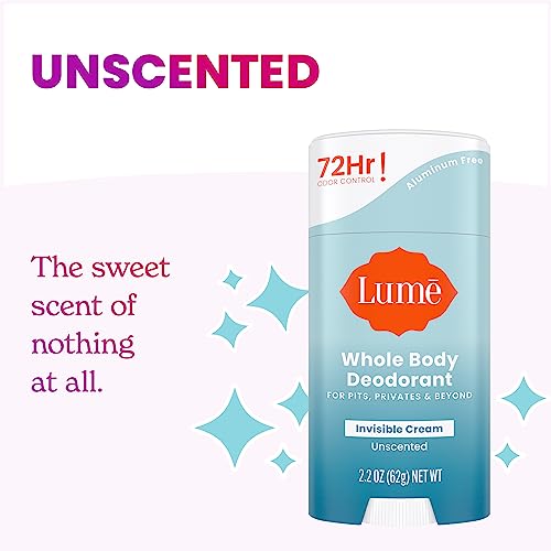 Lume Whole Body Deodorant Cream Stick 2.2 oz 2-Pack