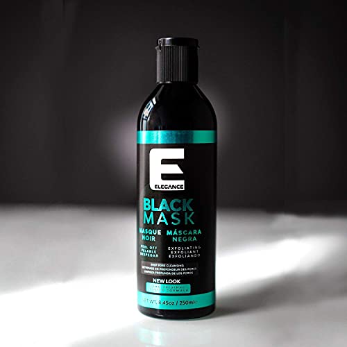 Elegance Peel Off Mask, 8.45 Oz, Black Face Mask with Charcoal, Facial Mask that Eliminates Blackheads, Removes Impurities and Restores your Skin
