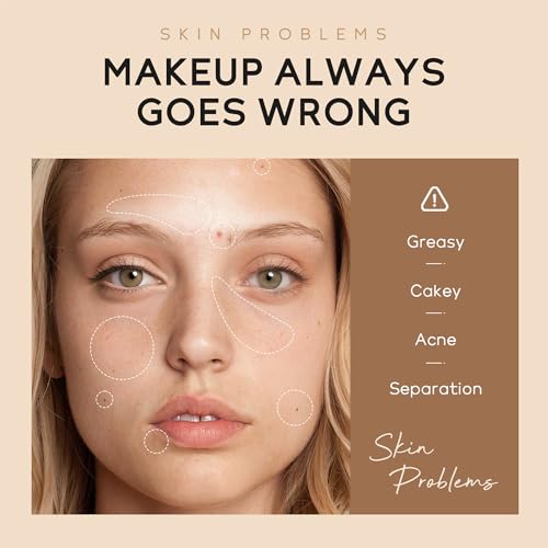 Hydrating BB Cream Foundation & Concealer for Women - Full Coverage, Oil Control, Natural Finish (Chocolate 420)