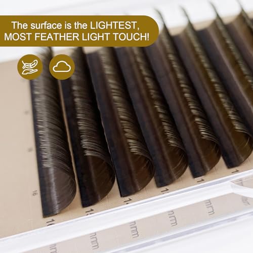Brown Lash Extensions 0.05 C Curl 8-16mm Mixed Tray