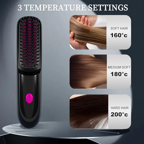 KNISUZ Go Brush Pro 2026 Mini Cordless Hair Straightener