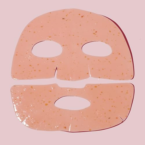 Avatara Rose Boba Hydrogel Mask, Cooling Facial Mask, 2-Piece Glow-Enhancing, Hydrating, Balancing Skin Care Mask with Niacinamide & Rose Extract, 30 g, 1-Pack
