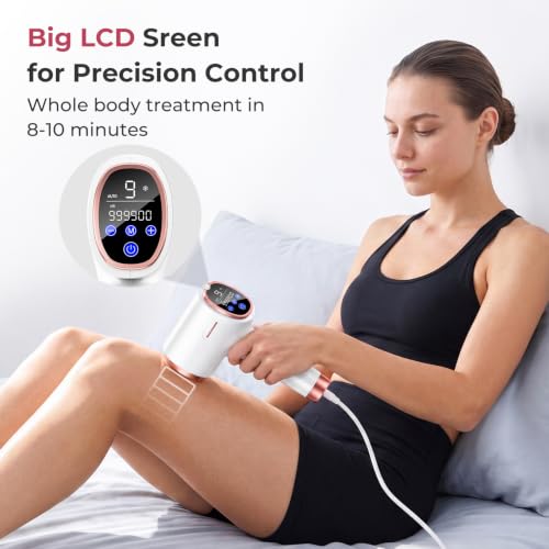 Ubroo IPL Laser Hair Removal Device Rose - 21J Energy, Painless at-Home Hair Reduction