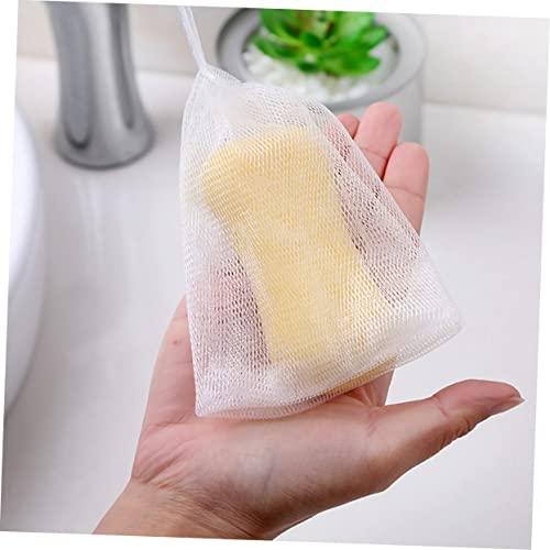 30-Piece Drawstring Soap Foaming Nets - White Mesh Bags
