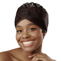 DONNA Black Mesh Hair Wrap for Women - Breathable, Adjustable Sleep & Daily Cap