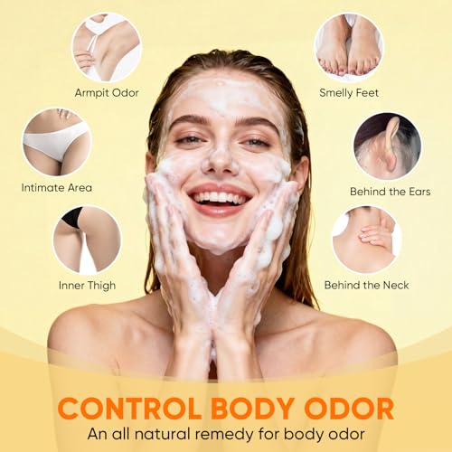Persimmon Soap Bar - 3 Pack for Body Odor Control & Sensitive Skin