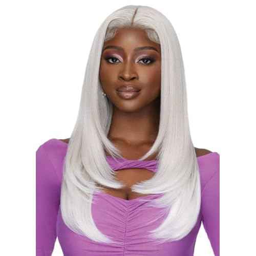 Outre Lace Front Wig - Perfect Hair Line 13X4 - Swoop Series - Swoop 1 (SWEDISH BLONDE)