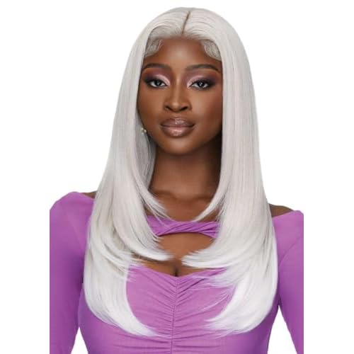 Outre Lace Front Wig - Perfect Hair Line 13X4 - Swoop Series - Swoop 1 (SWISS BROWN)