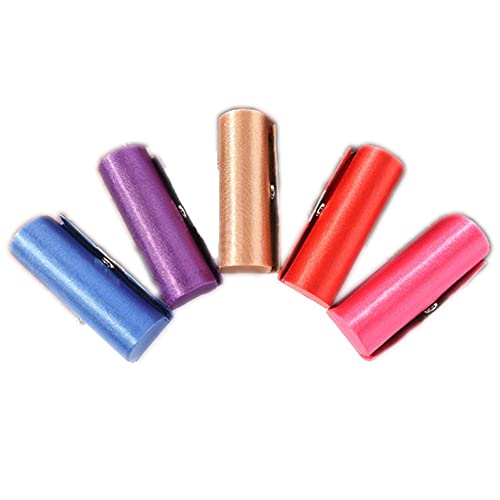 Leadigol 4pcs Lipstick Case with Mirror - Fabric Storage Box