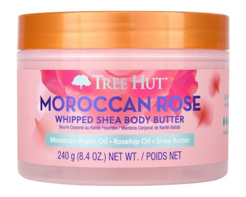 Tree Hut Moroccan Rose Whipped Shea Body Butter 8.4 oz - Hydrating & Nourishing