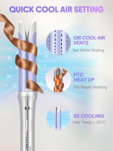 SHEGLAM One Touch Airflow Styler Pro 1.25 inch Automatic Rotating 3.0