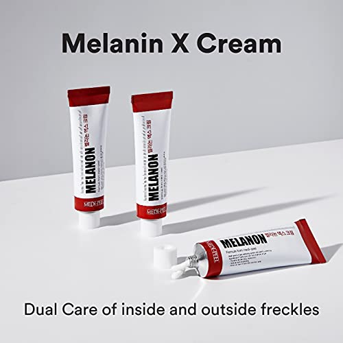 Medi-Peel Melanon X Cream 1.01 fl oz, Reduce Dark Spots, Anti-Aging, Spot Cream, Spot Treatment, Skin Trouble Care, Brightening, Moisturizing, Blemish & Freckles, Korean Skin Care, Tretinoin Cream