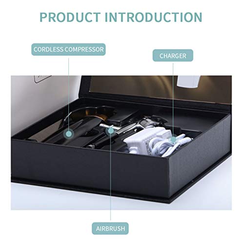 Rechargeable Airbrush Set with Mini Air Compressor for Makeup