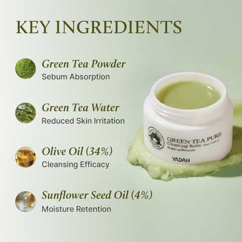 YADAH Green Tea Cleansing Balm Makeup Remover 3.38 fl oz