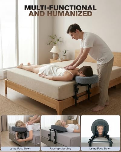 Adjustable Massage Headrest for Bed | Face Cradle Pillow