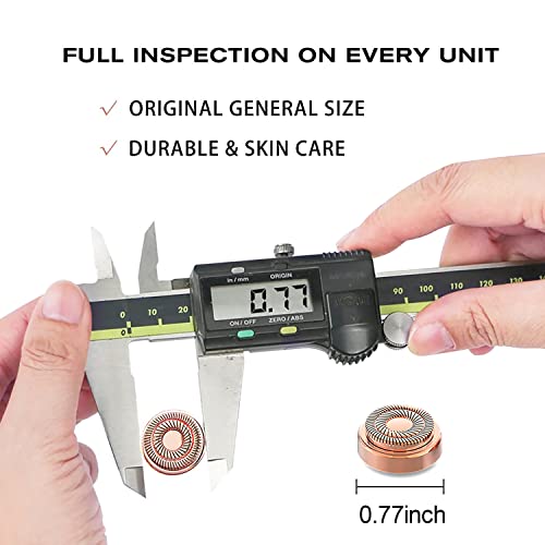 Gen 2 Replacement Heads Compatible with Flawless Facial Hair Remover for Women, Double Ring Replacement Blades for Old Flawless, 6 Count
