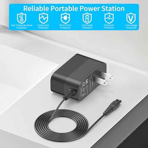 Charger for Remington Shaver for Replacement F5-5800 F5800 F5790 F4790 R5150 R6130 R-6150 MS2-390 MS3-2700 MS680 R9100 Shaver, Electric Razor Power Cord Adapter