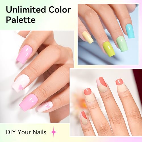 16-Color Macaroon Nail Polish Set with Base Coat & Remover