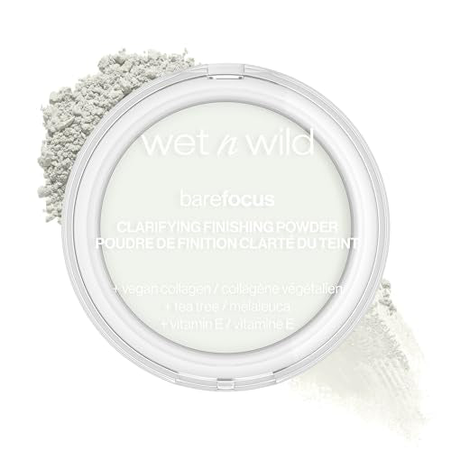 wet n wild Bare Focus Clarifying Finishing Powder & Color Icon Kohl Eyeliner Pencil - Baby's Got Black Bundle