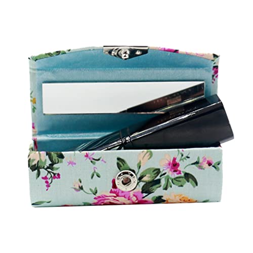 4 Pcs Lipstick Case with Mirror for Purse Travel Lipstick Organizer
