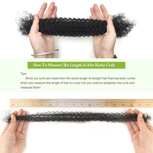 Poetically 10 Inch Afro Kinkys Bulk Human Hair 2 Bundles 100g Natural Black for Twist Dreadlock Extensions & Braids - Variant 1B / 10 Inch Kinkys Bulk